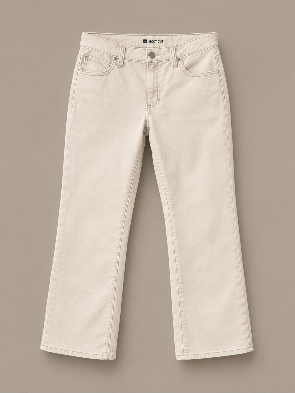Y2K Vintage Gap Boot Cut Women's corduroy in Light Cream pants